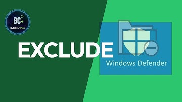 How to exclude files, folders, or processes in Windows Defender.