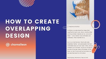 How to create overlapping email design elements in Chamaileon?