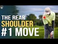 Rear Shoulder In Golf Swing ➜ Compress The Golf Ball