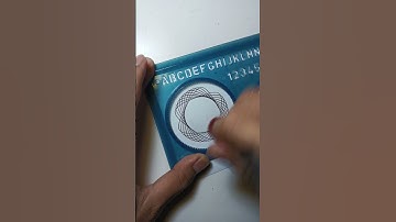 spirograph with rotary ruler #easydrawing #spirograph #satisfying #spirographdrawing