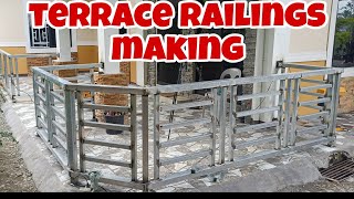 DIY terrace railings making