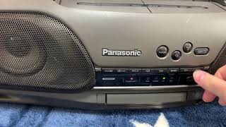 パナソニック　ポータブルステレオCDシステム　RX-DT909