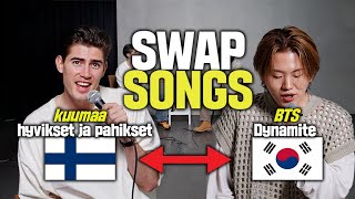 How Does Bts Dynamite Sound In Finnish? L Korean And Finnish Artist Swap Songs L Ft Robin Packalen