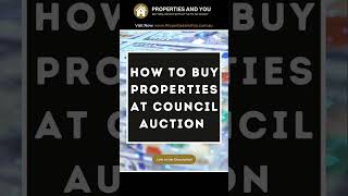 How to buy Properties at council auction #realestate #business #property #douglas #recreationking