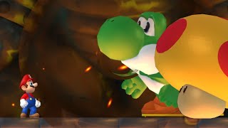 New Super Mario Bros Wii  Final Boss Evil Mega Mushroom And Giant Yoshi U0026 Ending