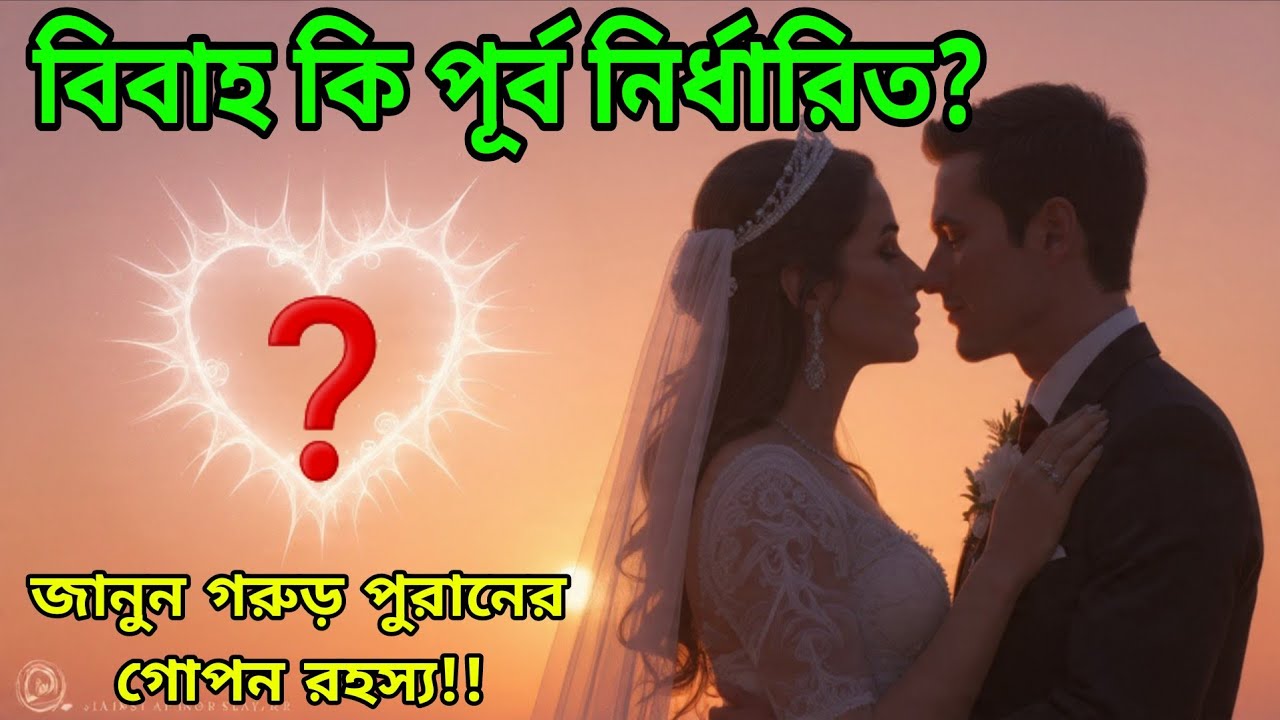কার সাথে বিয়ে হবে তা কি জন্মের আগেই নির্ধারিত❓গরুড় পুরাণ কথা||  Destiny & Marriage Explained