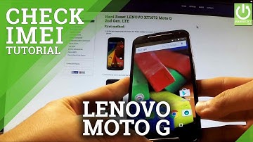 How to Check IMEI on LENOVO Moto G 2nd Gen. - Read IMEI in Moto G