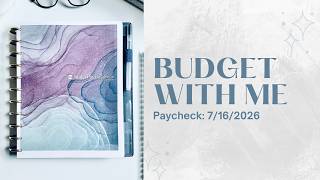Budget with Me | Paycheck: 7/16/26 | Budget by Paycheck Workbook | The Budget Mom