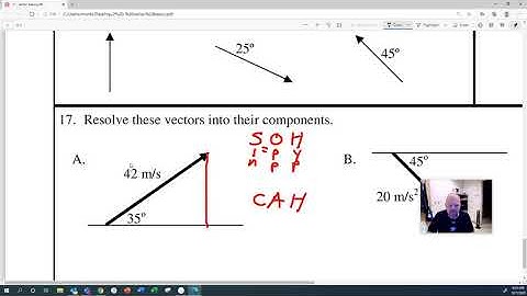 Adding vectors graphically and resolving vectors using trigonometry