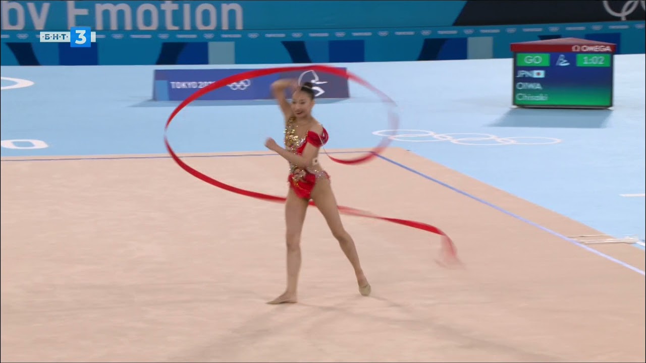 Chisaki Oiwa - Ribbon Qualifications - Tokyo 2020 Olympic Games (HD)
