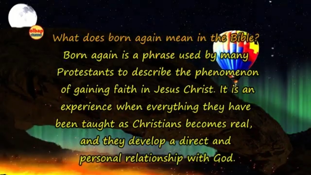 No one can enter the kingdom of God unless he is born of water and the ...