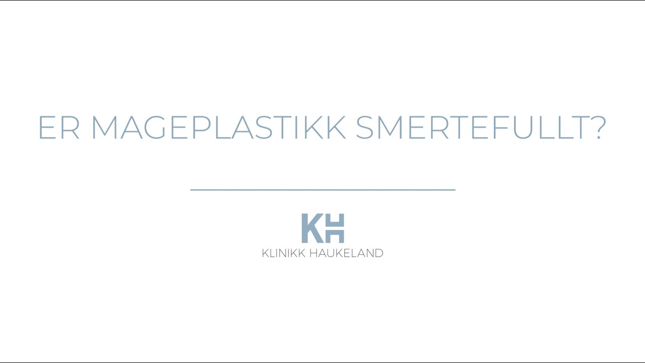 Smerter etter mageplastikk
