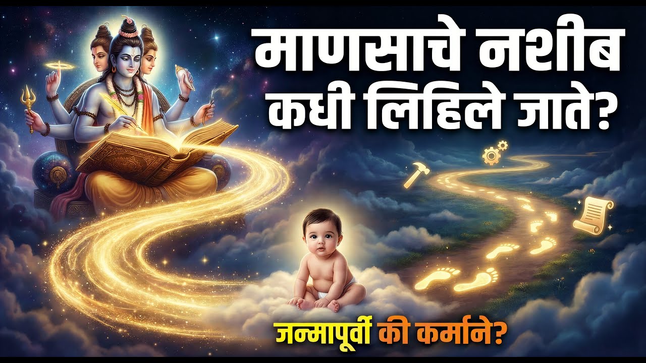 माणसाचे नशीब कधी लिहिले जाते? श्रीकृष्णाने सांगितले रहस्य!