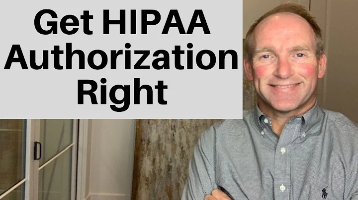 Getting The HIPAA Authorization Right