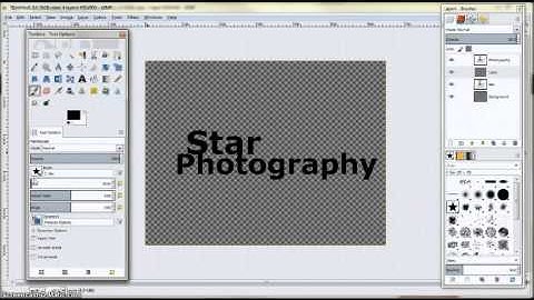 How to make a watermark brush in GIMP