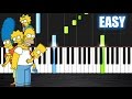 The Simpsons Theme - EASY Piano Tutorial by PlutaX - Synthesia