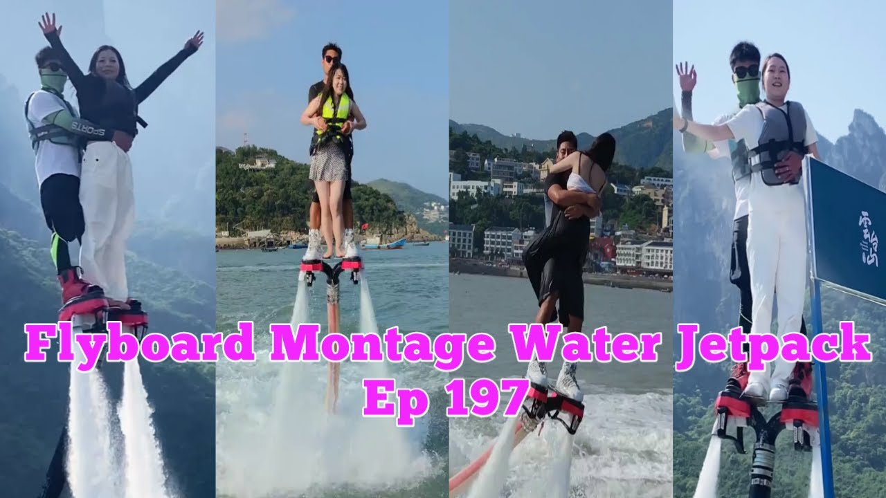 Flyboard Montage Water Jetpack Water World This Is To High 😎⛱️Ep 197 # ...
