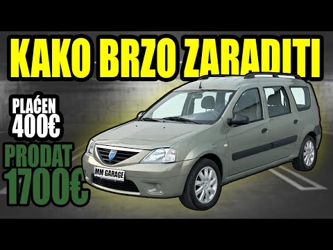 KAKO ZARADITI PREPRODAJOM AUTA ep.17:Najprljavija DACIA LOGAN ikada!