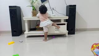 Adventure Of Baby Shanira, She Is 1 Year And 6 Day Old, And Just Started Walking