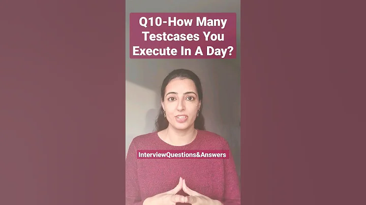 Q10-How many testcases you execute in a day? #softwaretesting #interviewpreparation