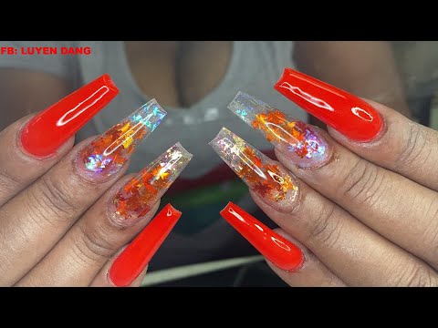 Acryl Fall Nails Designs | Nail Art | Nail Tutorial |