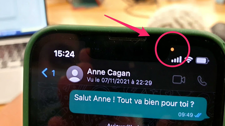 Pourquoi un voyant orange ou vert apparaît parfois sur votre iPhone