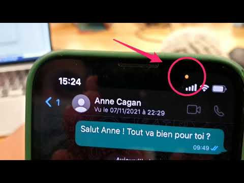 Pourquoi un voyant orange ou vert apparaît parfois sur votre iPhone