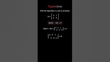 🔓 The Fast Way to Find Eigenvalues | Determinant Method #eigenvalues #linearalgebra  #matrixmath