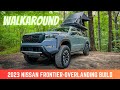 2023 nissan frontier pro 4x overlanding build suspension bed rack dual battery and more
