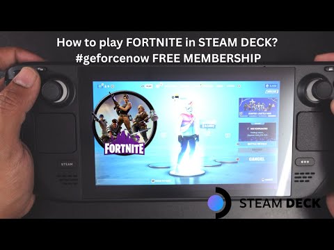 How to play FORTNITE in STEAM DECK? #geforcenow free membership