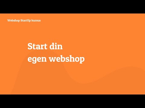 Start din egen webshop | StartUp kursus - Juni 2022