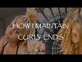 How I keep the ENDS of my locs CURLY | Goldey Loc