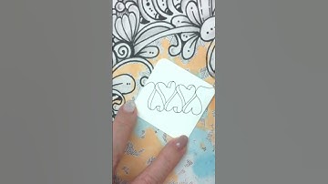 #ZUTTO#short #zentangle#tangle#禪繞畫入門＃禪繞圖樣#zentanglepattern How to  draw by Knightley Hsiao