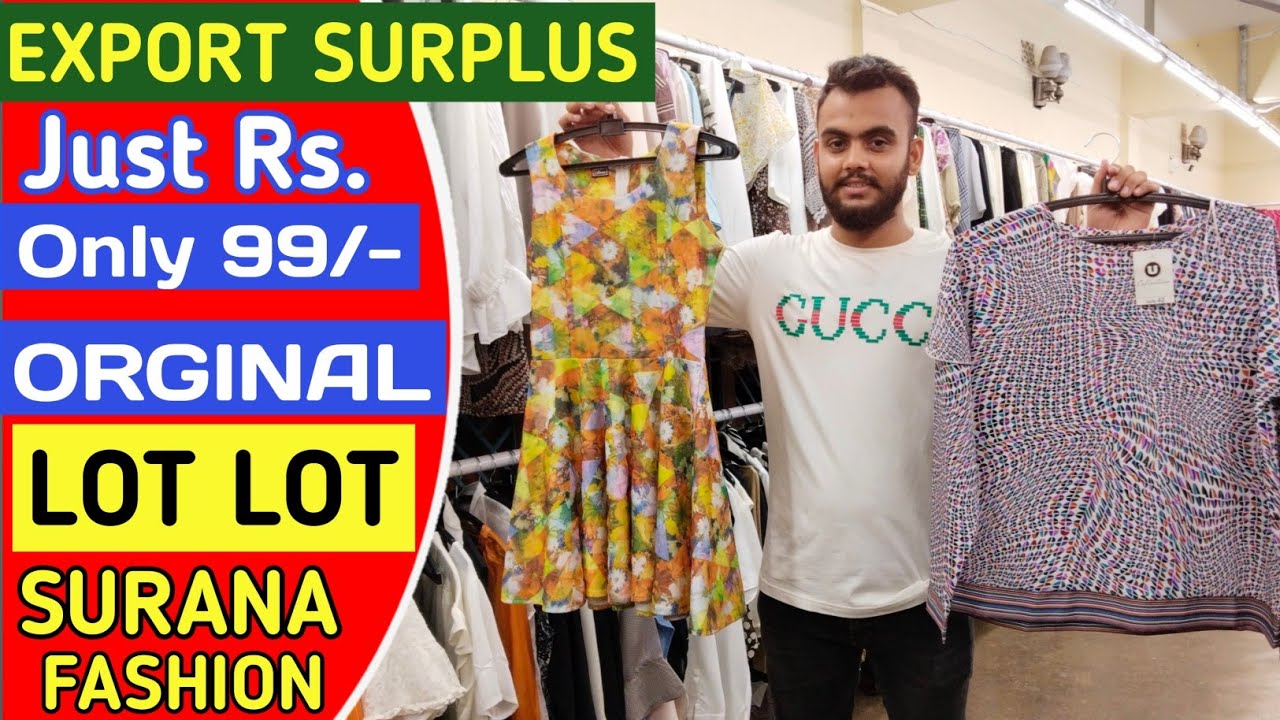 EXPORT SURPLUS BRAND SURPLUS WHOLESALER IN KOLKATA LOT KURTI