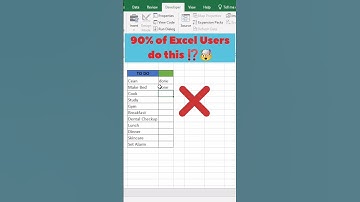 Insert Checkbox in Excel in Seconds⚡| Excel Tips for Smarter Sheets #shorts #exceltips