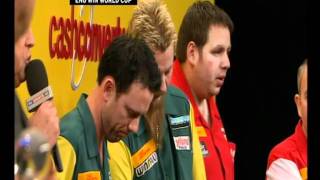 Paul Nicholson Bitter Sore Loser Darts World Cup England Vs Australia 2012