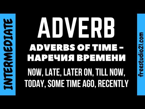 Adverbs of Time - наречия времени
