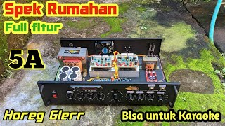 Power Amplifier Rumahan Fitur lengkap, Trafo 5A Besar Suara Glerrr