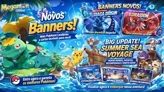 MEGAMON GLOBAL 🎮 Novos banners e Big Upadate: Summer Sea Voyage
