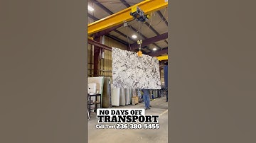 CRANE LOADING GRANITE & QUARTZ SLABS
