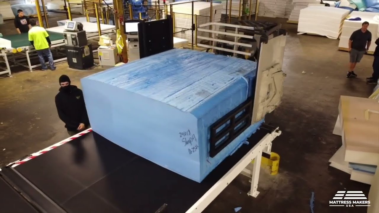 How We Make Mattresses Automated Mattress Production YouTube