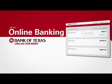 Bank of Texas Online Banking