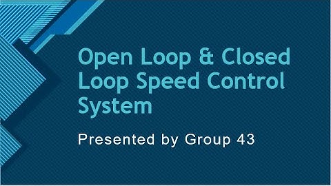 POWER ENGINEERING LAB I | BEV30401 |  OPEN LOOP & CLOSE LOOP SPEED CONTROL SYSTEM | GROUP 43|