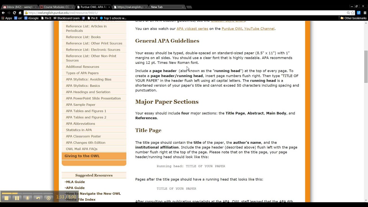 Owl Purdue Apa / Purdue Online Writing Lab Educator Review | Common Sense ... : Pages after the ...