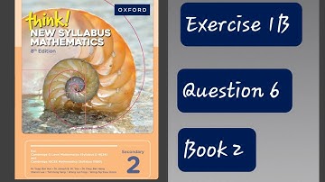 Exercise 1B (Linear Functions ) Question 6 Think New Syllabus Mathematics 8th Edition Book 2