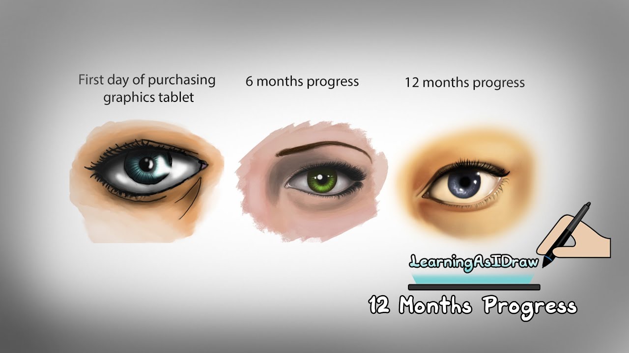 how with character photoshop to draw art digital years progress 1 progress 12 re months drawing