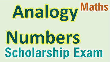 Scholarship Exam Std 5th Analogy Numbers 8th Intelligence Test