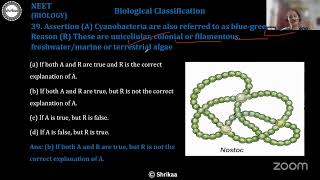 NEET- Biology - Biological Classification - Part -2