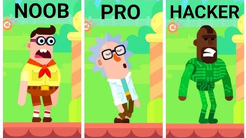 BOWMASTER NOOB VS PRO VS HACKER PART 3