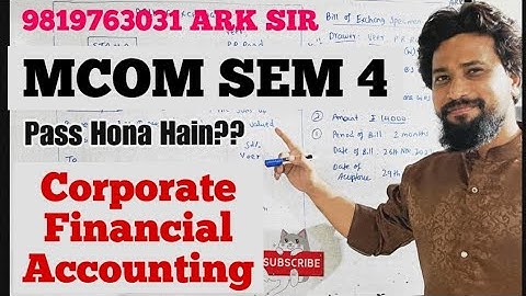 2025 MCOM Sem4 | CORPORATE Financial ACCOUNTS| MCOM SEM 4 |UNIVERSITY PAPER SOLUTION |ARK SIr